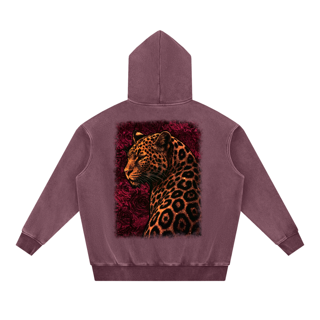 Savage Bloom X RisenRetro Unisex Snow Wash Fleece Oversize Hoodie