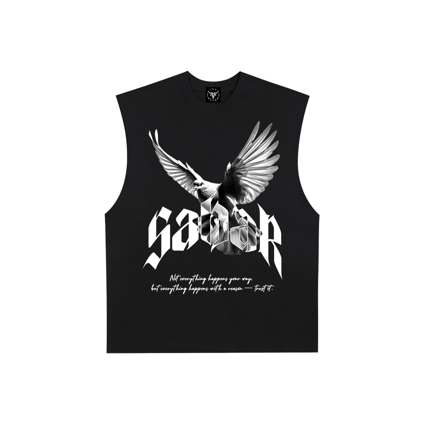 SABAR x Risen Retro Raw Edge Cotton Tank Top