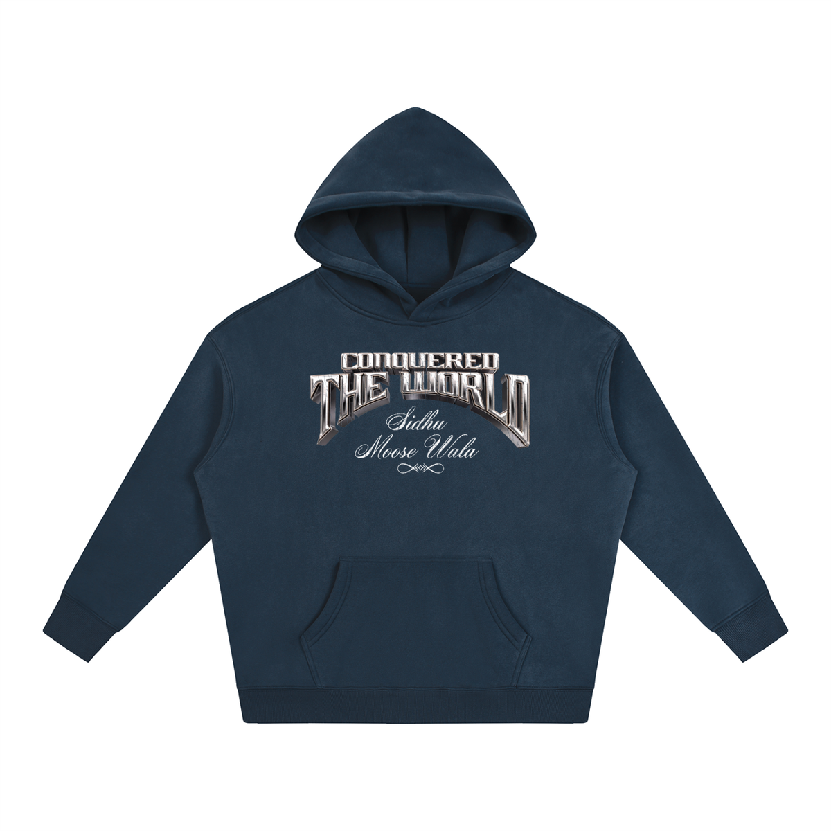 CONQUERED THE WORLD | Oversize Fleeced Hoodie | Sidhu Moose Wala