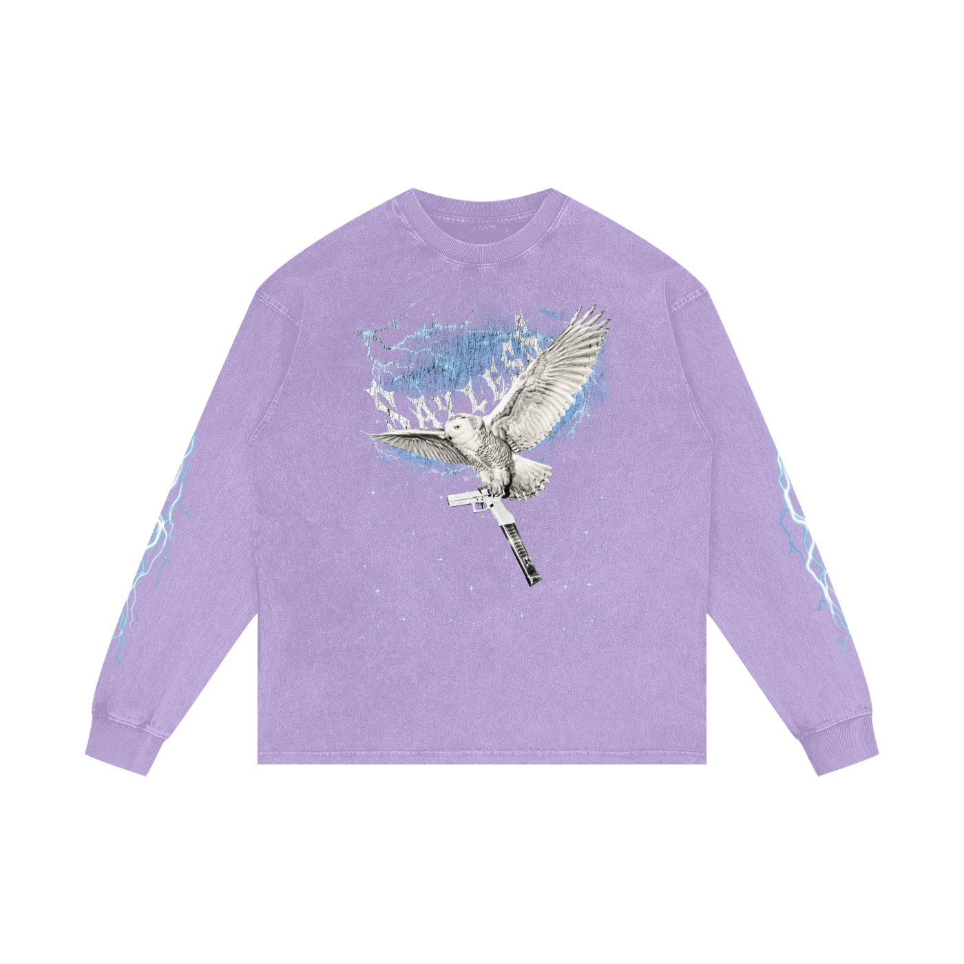 SAYLESS X RisenRetro Acid Wash Oversize Long Sleeve T-Shirt