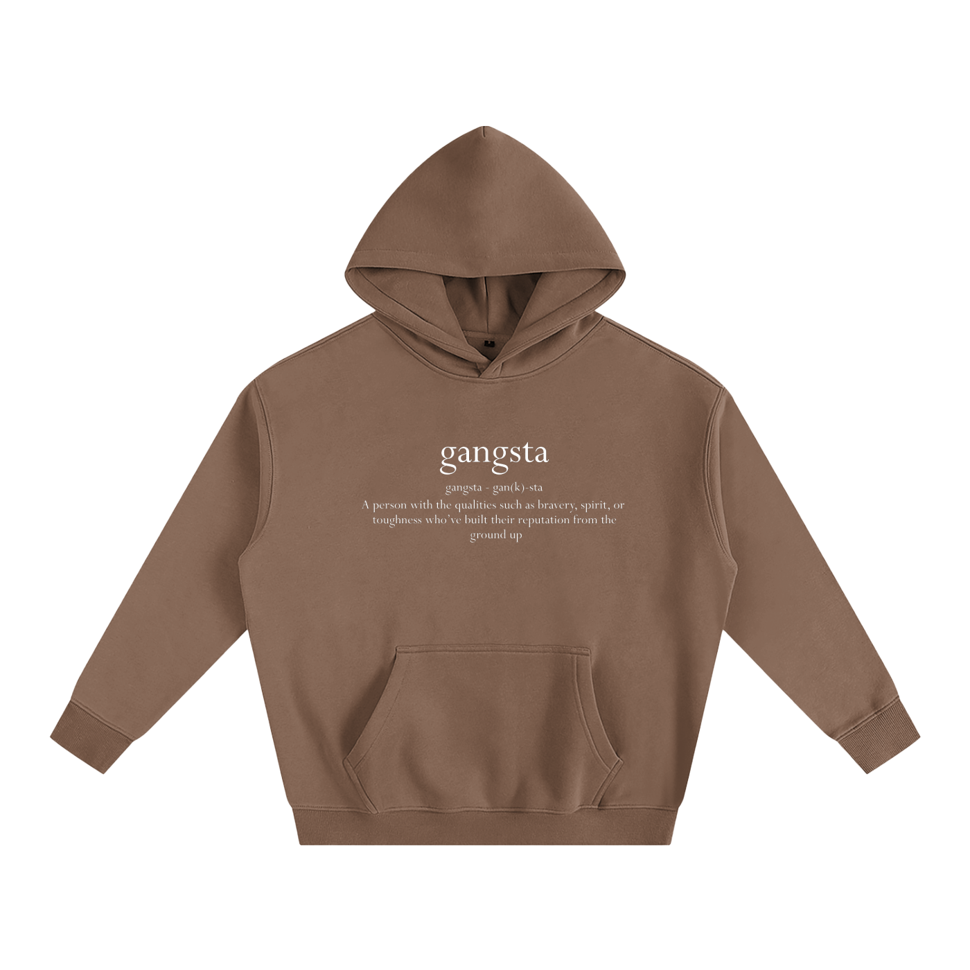 Gangsta Oversize Fleeced Hoodie