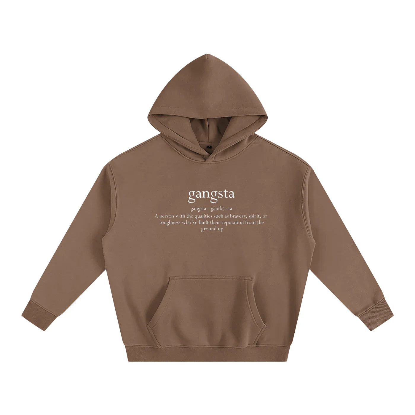 Gangsta Oversize Fleeced Hoodie