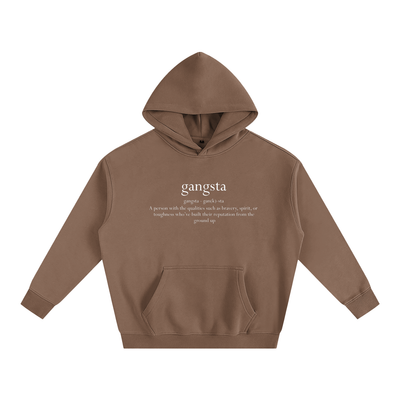 Gangsta Oversize Fleeced Hoodie