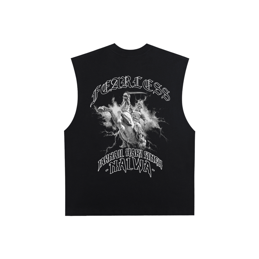 Fearless Hari Singh Nalwa  X Risen Retro Raw Edge Cotton Tank Top