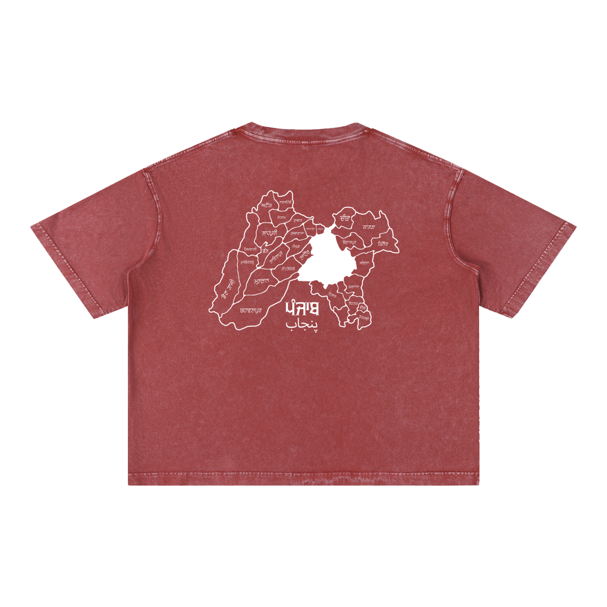 Sher-e-Punjab: Nalwa Edition | Risen Retro Mineral Wash Boxy Cotton T-Shirt