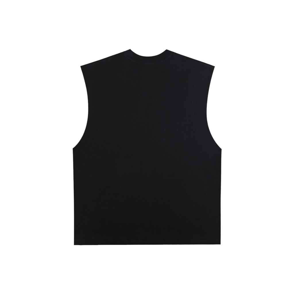 TIGER ROAR V3 X Risen Retro Raw Edge Cotton Tank Top