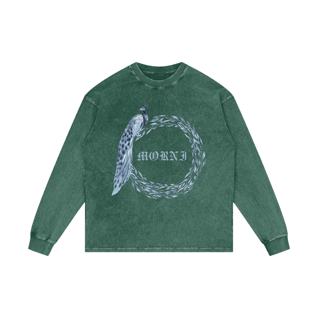 MORNI | RISENRETRO | Acid Wash Oversize Long Sleeve T-Shirt
