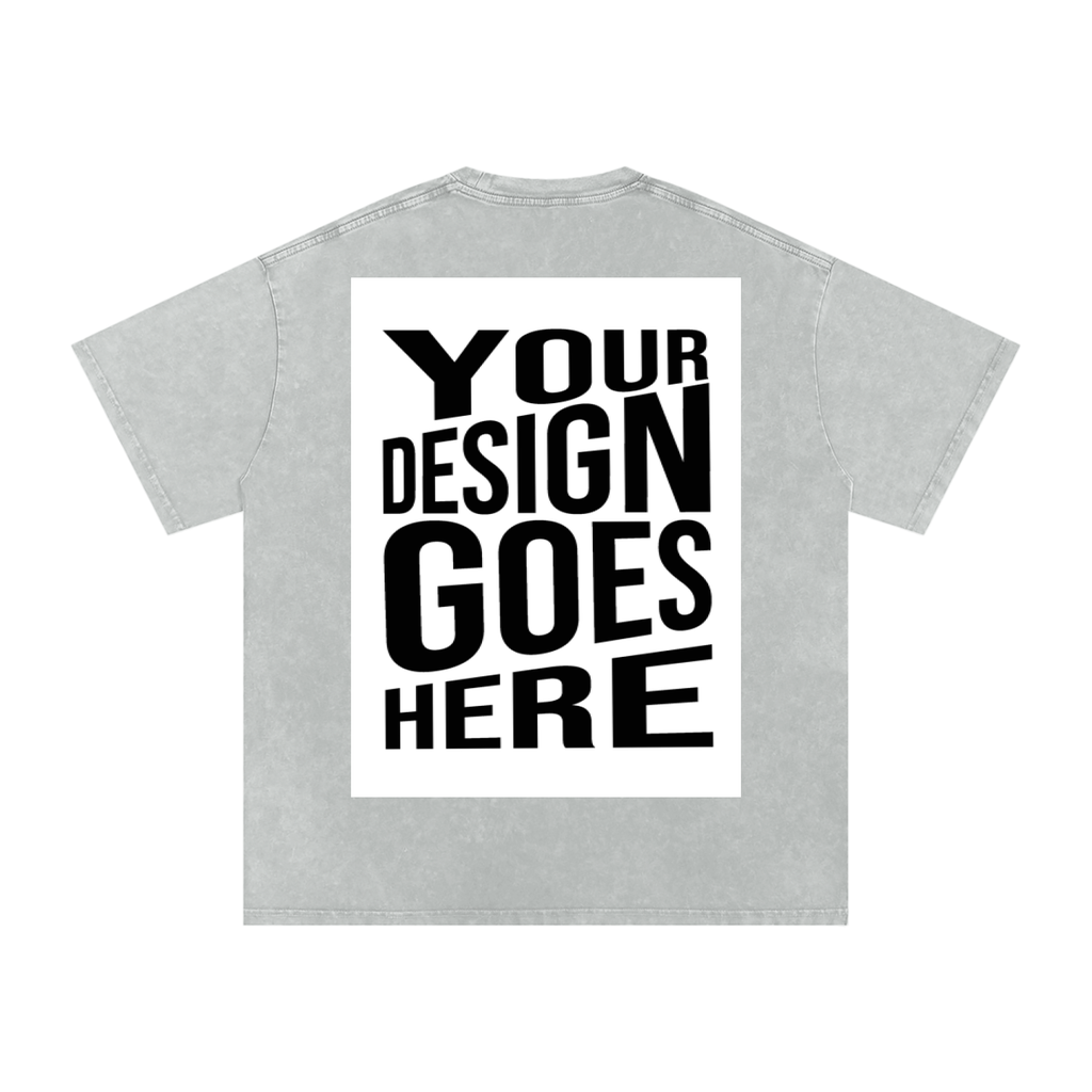 CUSTOM ORDER X RisenRetro Snow Washed Oversized Cotton T-Shirt