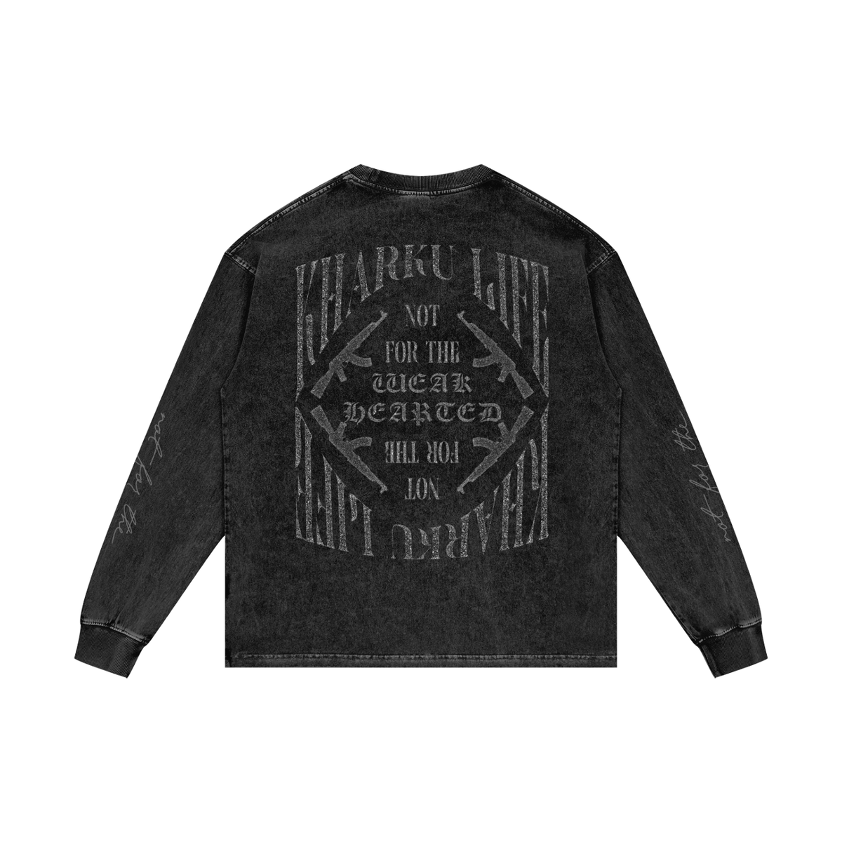 KHARKU LIFE | RISENRETRO | Acid Wash Oversize Long Sleeve T-Shirt