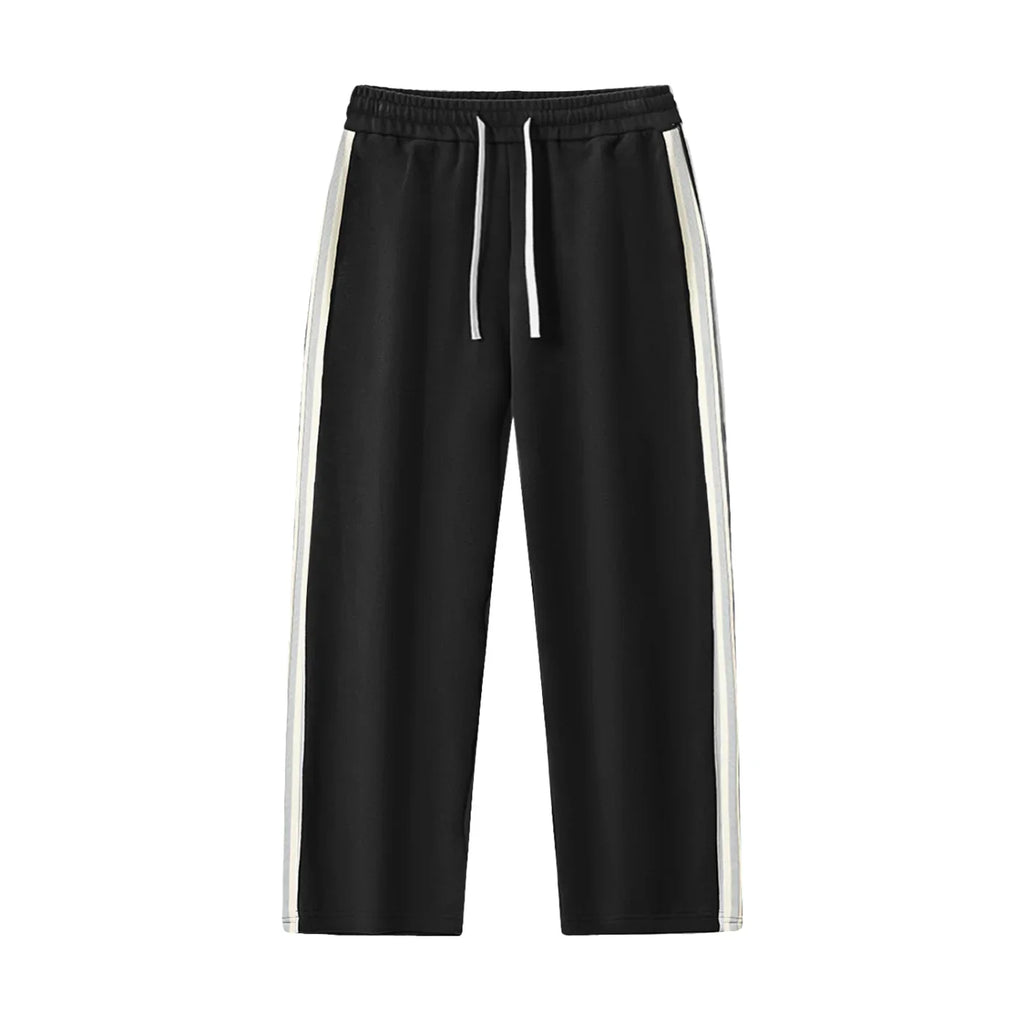 Motion Set X RisenRetro Contrast Side-Stripe Straight-Leg  Pants