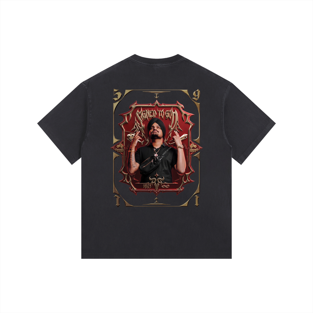 SMW | Signed To God | RisenRetro | Washed PLUS SIZE Cotton T-Shirt