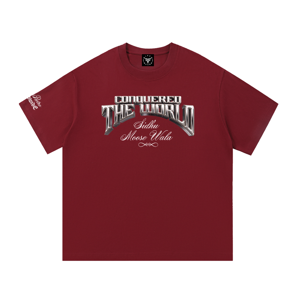 CONQUERED THE WORLD |  Essential Cotton T-Shirt | Sidhu Moose Wala