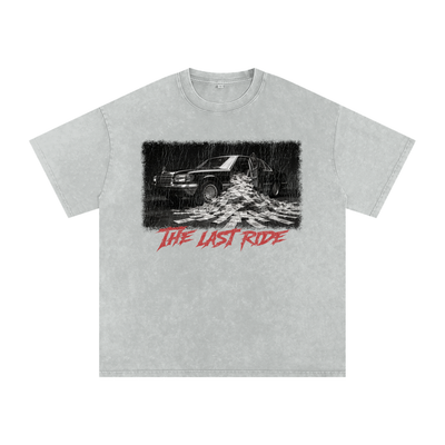The Last Ride X RisenRetro Snow Washed Oversized Cotton T-Shirt