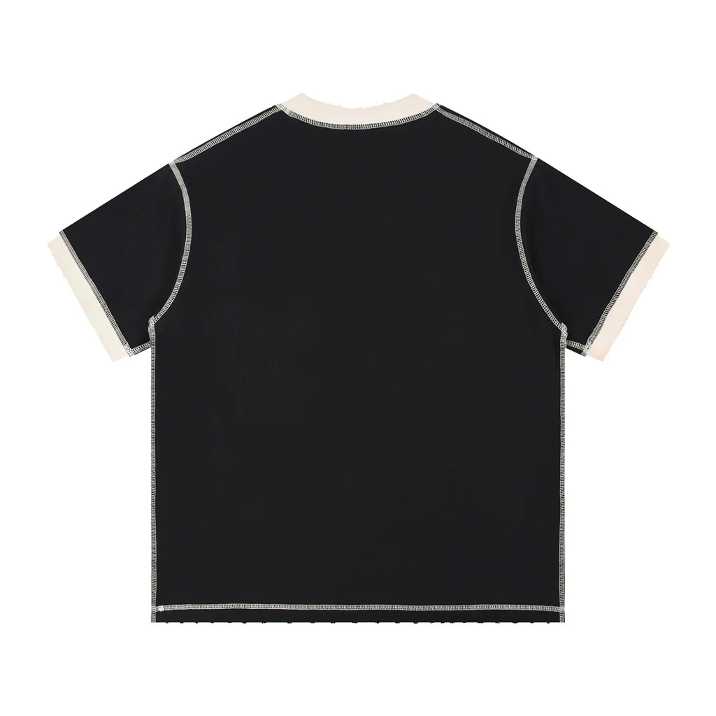 California X Risen Retro Contrast-Stitched Cotton T-Shirt