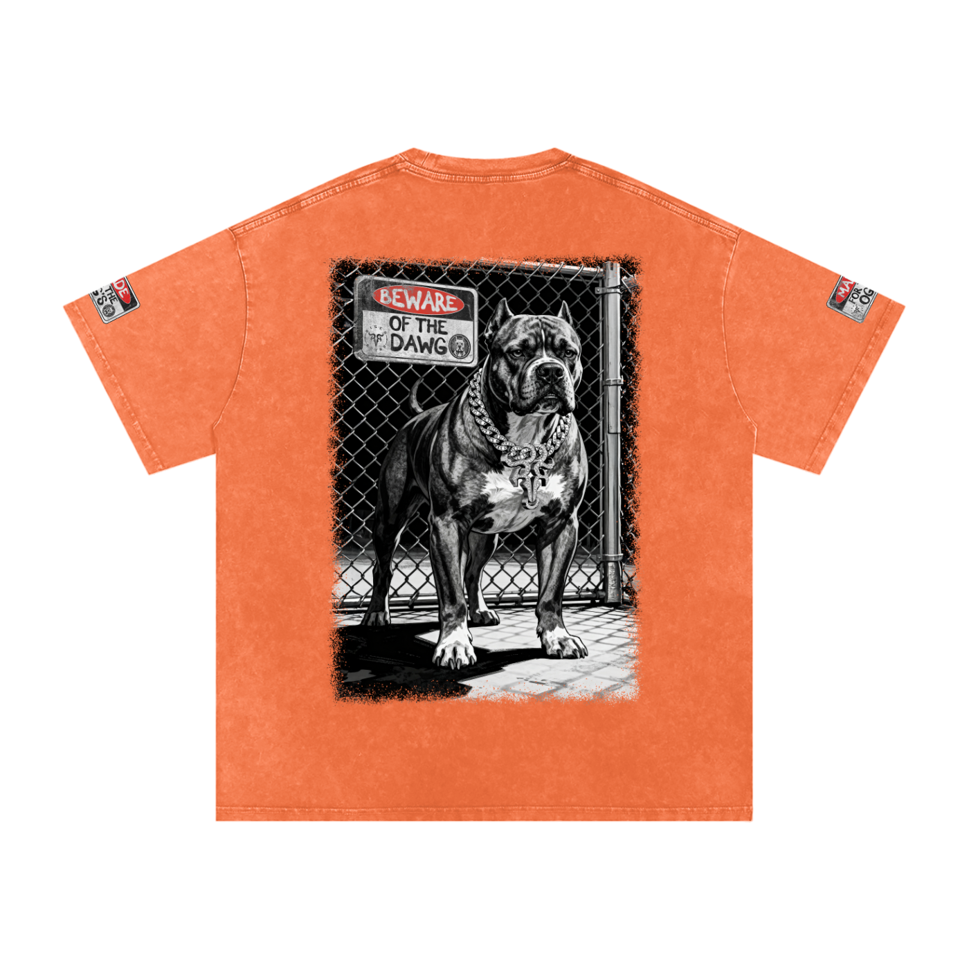 Beware of the Dawg Washed Oversized Cotton T-Shirt