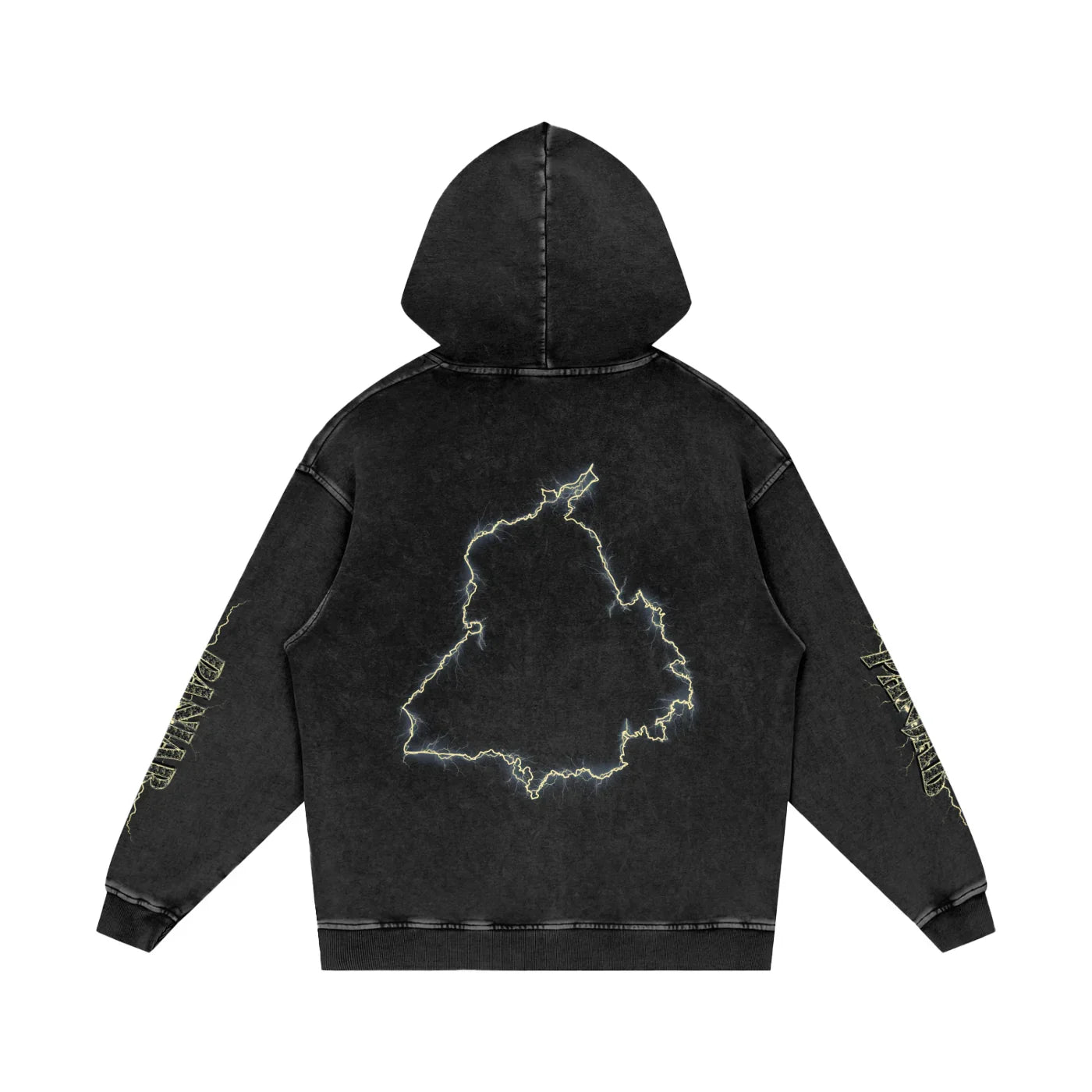 Panjab Vintage Snow Washed Loose Cotton Hoodie