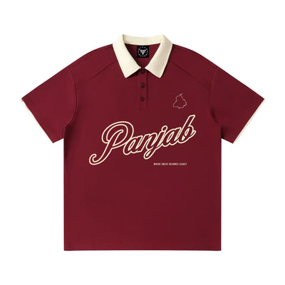 Panjab Legacy X RisenRetro Contrast Collar Raglan Polo Shirt