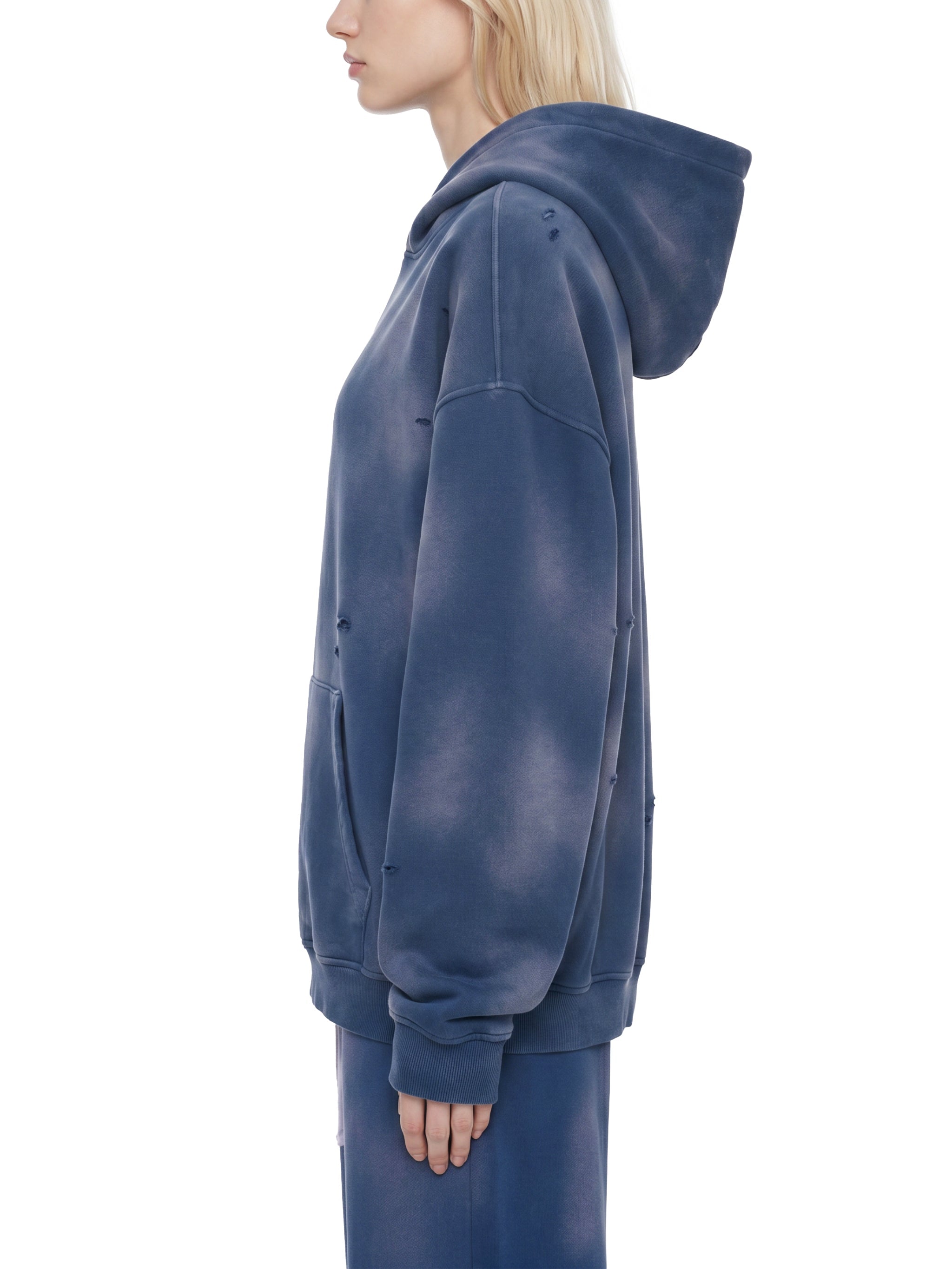 RISENRETRO X Unisex Sunfade Frayed Fleece tracksuit