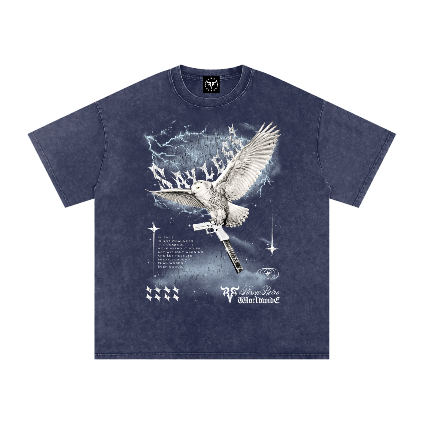 SAYLESS 2 X RisenRetro Snow Washed Oversized Cotton T-Shirt