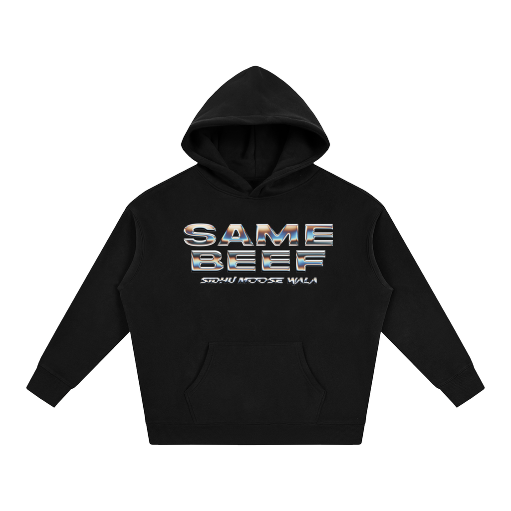 SAME BEEF Oversize Fleeced Hoodie