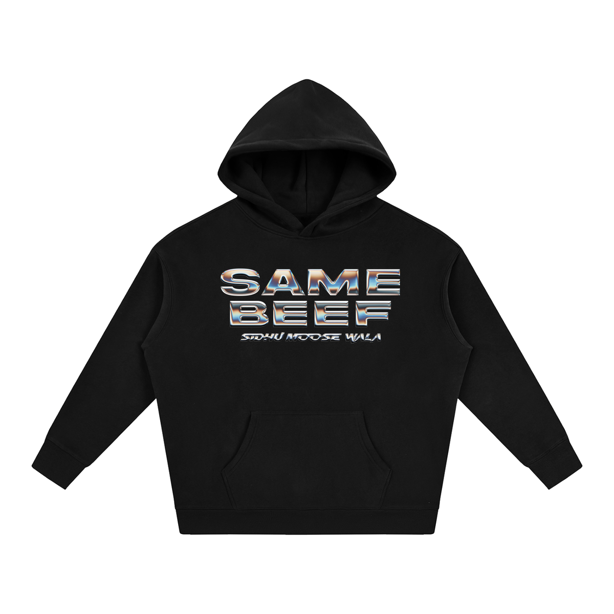 SAME BEEF Oversize Fleeced Hoodie