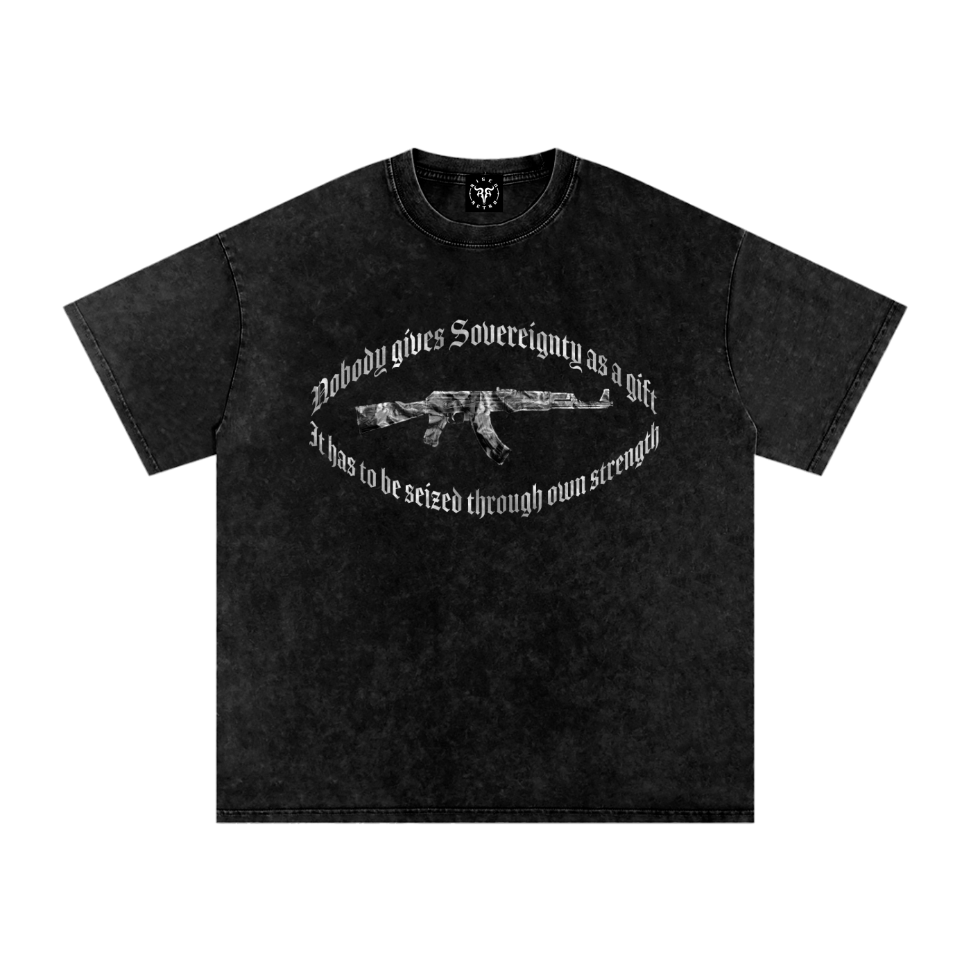 Sovereignty X Risen Retro Snow Washed Oversized Cotton T-Shirt