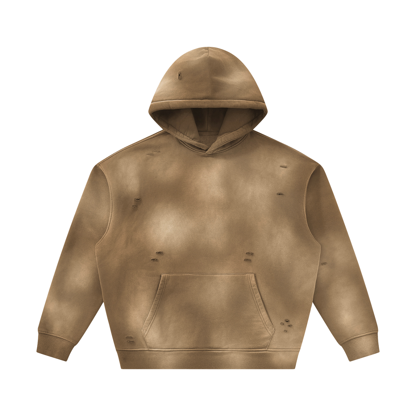RISENRETRO® Sunfade Frayed Hoodie & Sweatpants Set