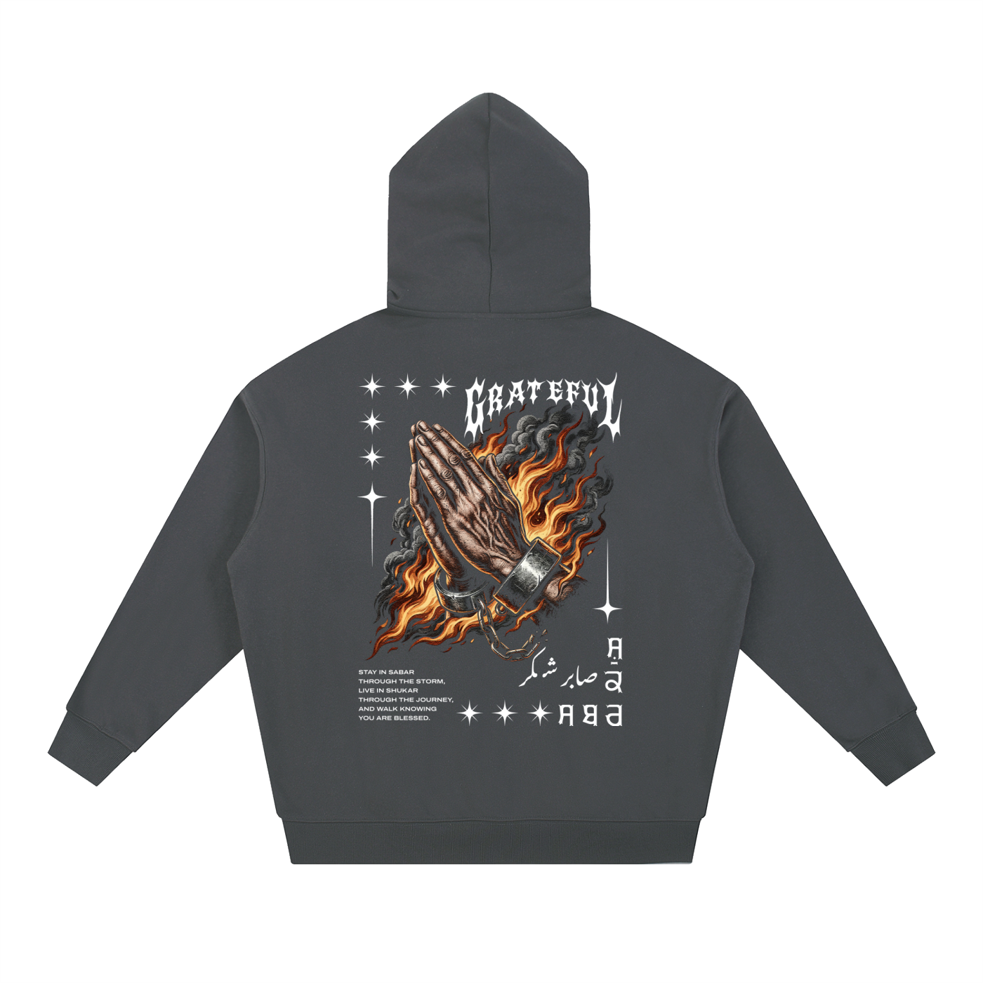 Grateful Sabar Shukar X Risen Retro Essential Heavyweight Hoodie