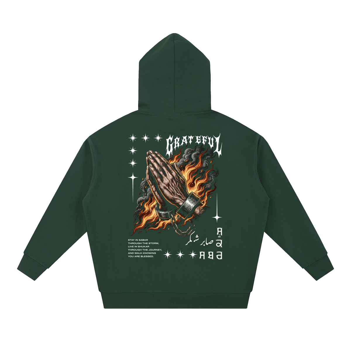 Grateful Sabar Shukar X Risen Retro Essential Heavyweight Hoodie