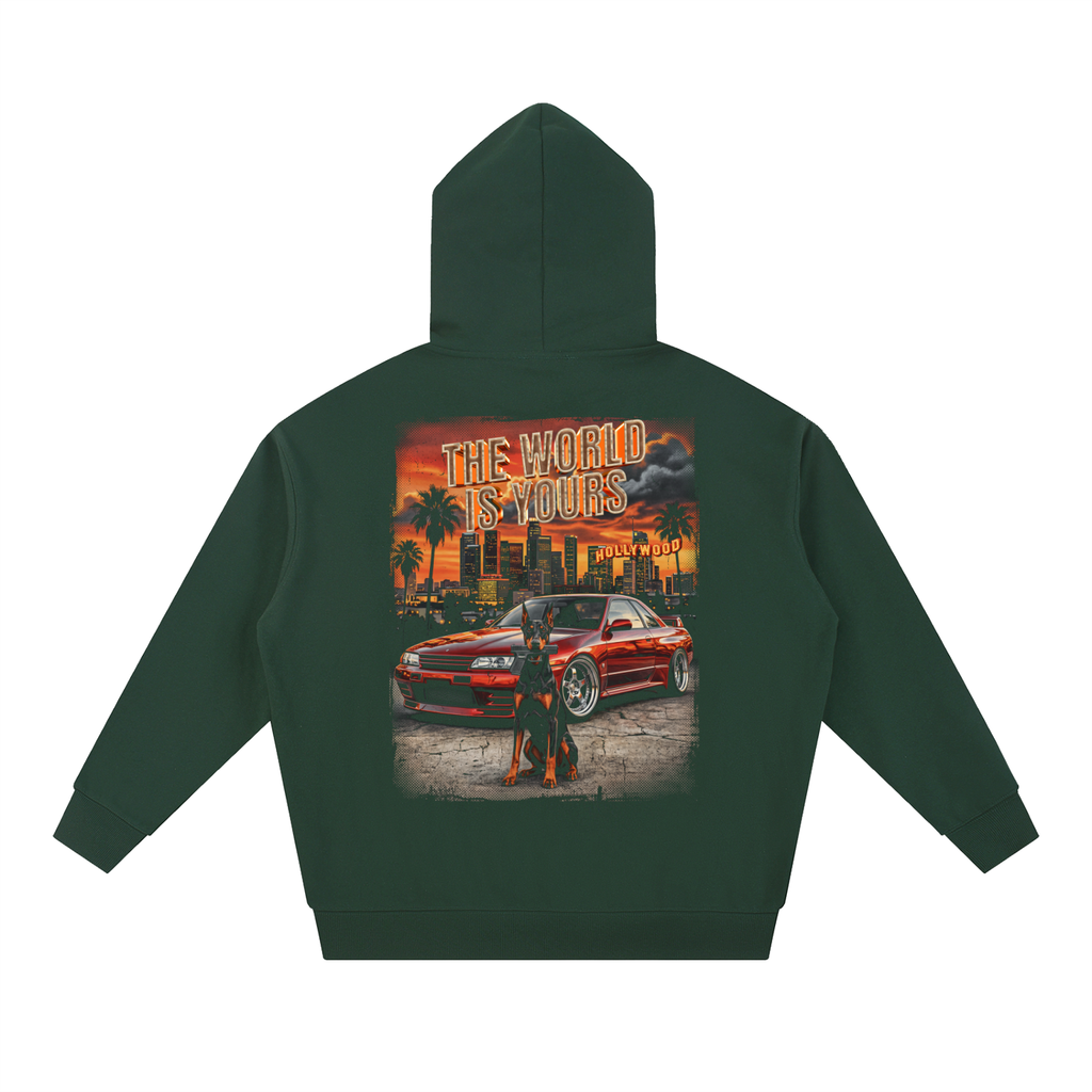 THE WORLD IS YOURS X RISENRETRO Essential Heavyweight Hoodie