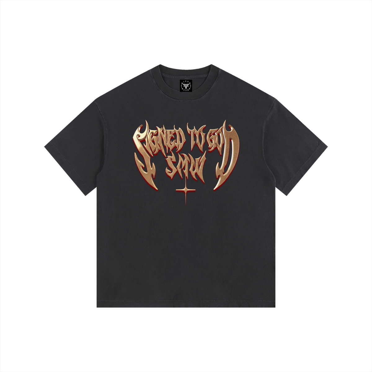 SMW | Signed To God | RisenRetro | Washed PLUS SIZE Cotton T-Shirt