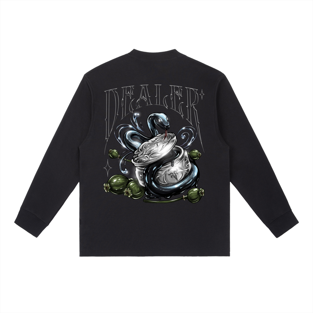 DEALER DESIGNER x RISENRETRO Essential Crewneck Long-Sleeve T-Shirt