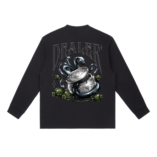 DEALER DESIGNER x RISENRETRO Essential Crewneck Long-Sleeve T-Shirt