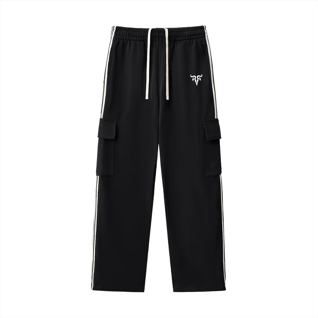 Pantalon RisenRetro à rayures latérales et jambes droites