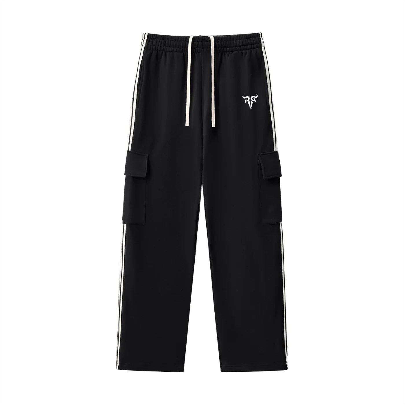 RisenRetro Side Stripe Straight-Leg Pants