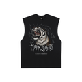 Tiger Roar Panjab y2k | RisenRetro | Raw Edge Cotton Tank Top