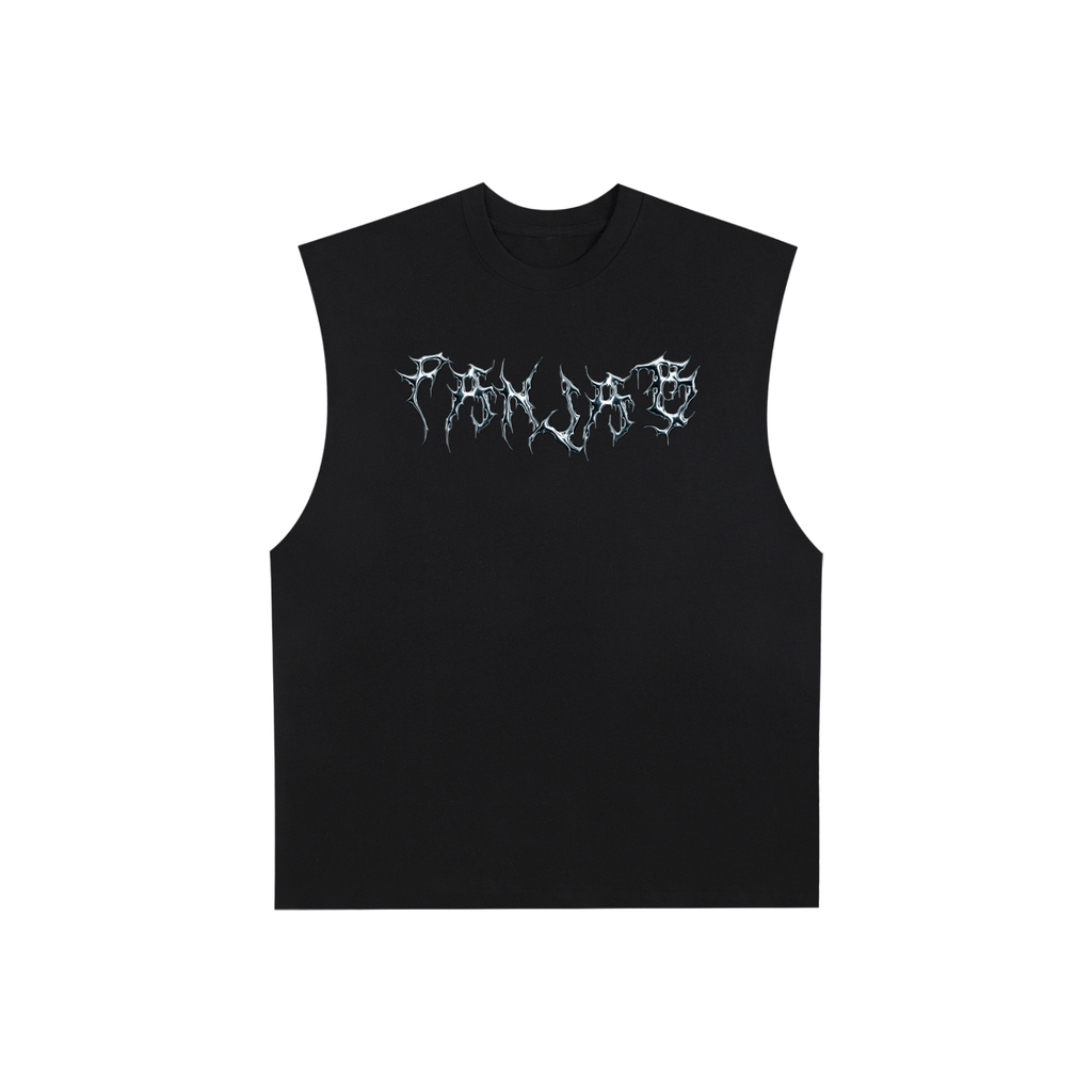 PANJAB Y2K PANTHER x Risen Retro Raw Edge Cotton Tank Top