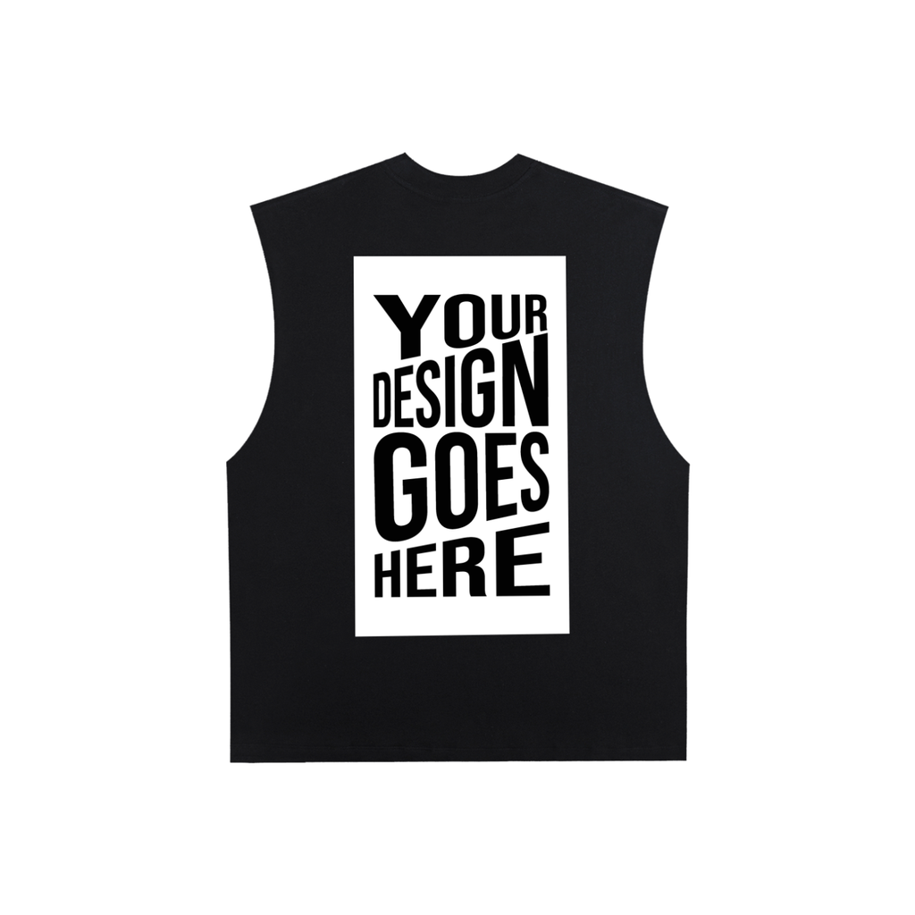 CUSTOM ORDER X RisenRetro Raw Edge Cotton Tank Top