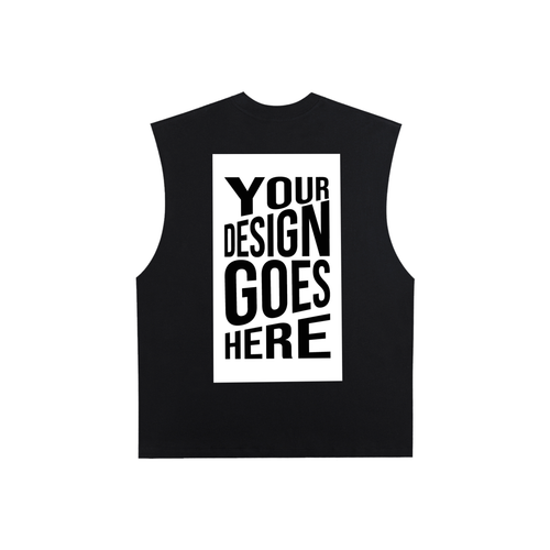 CUSTOM ORDER X RisenRetro Raw Edge Cotton Tank Top