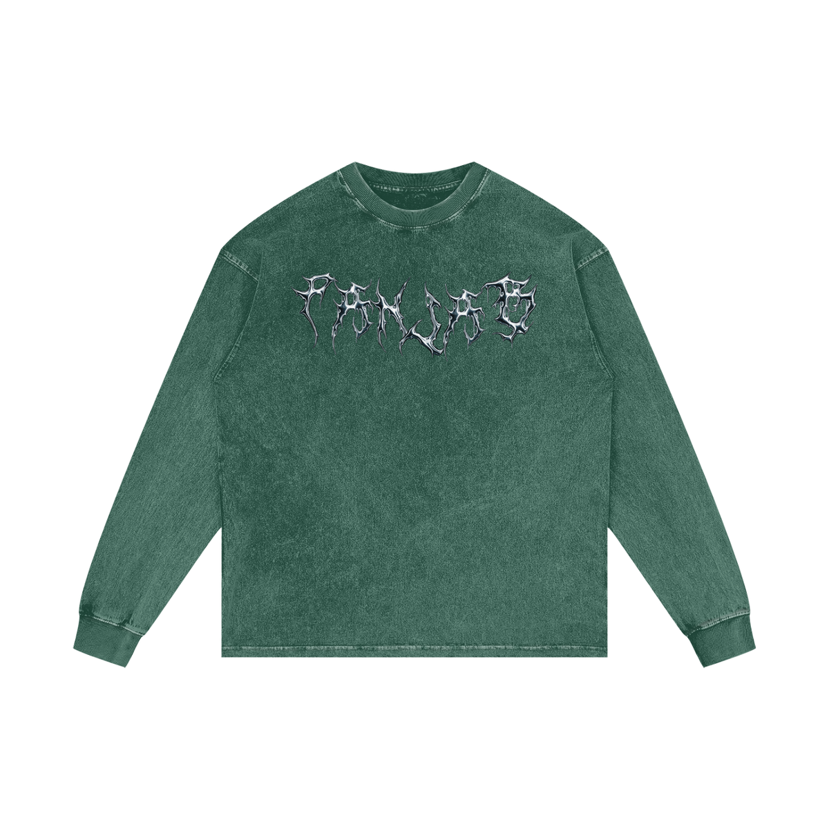 PANJAB Panther Y2K | RisenRetro | Acid Wash Oversize Long Sleeve T-Shirt