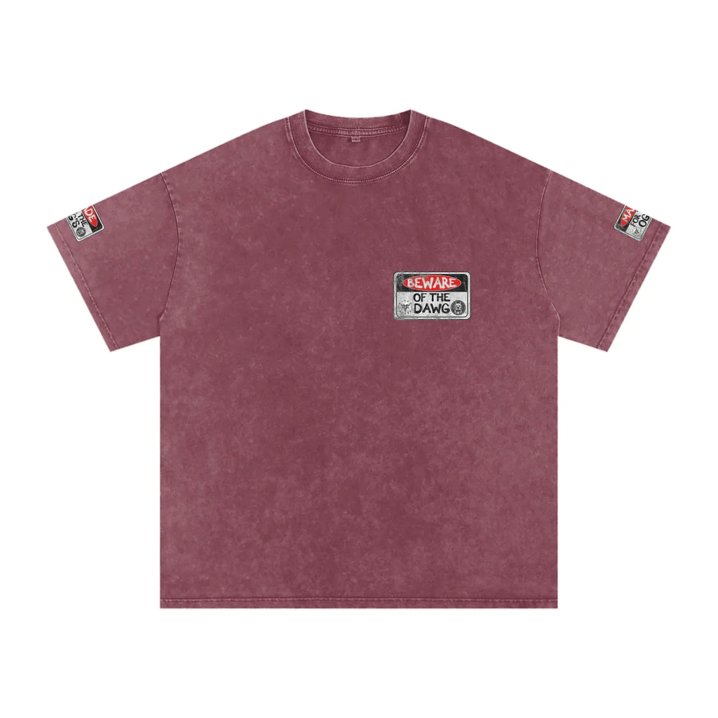 Beware of the Dawg Washed Oversized Cotton T-Shirt