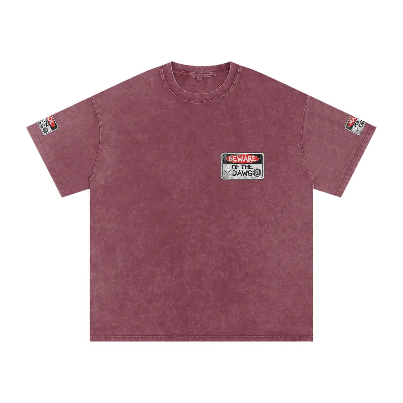 Beware of the Dawg Washed Oversized Cotton T-Shirt