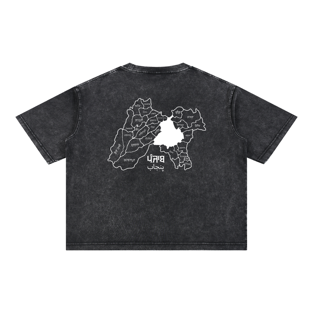 Sher-e-Punjab: Nalwa Edition | Risen Retro Mineral Wash Boxy Cotton T-Shirt