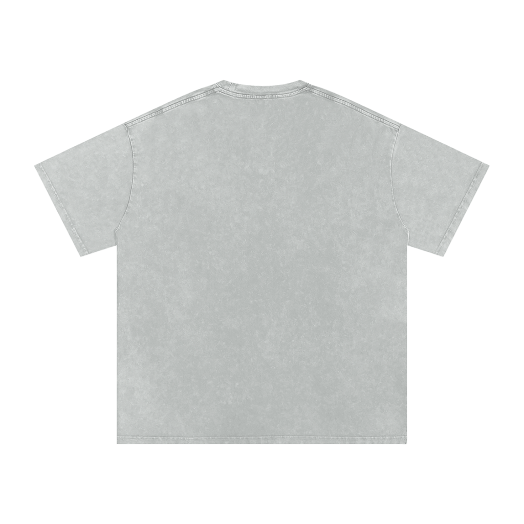 KHARKU LIFE x RISEN RETRO Snow Washed Oversized Cotton T-Shirt