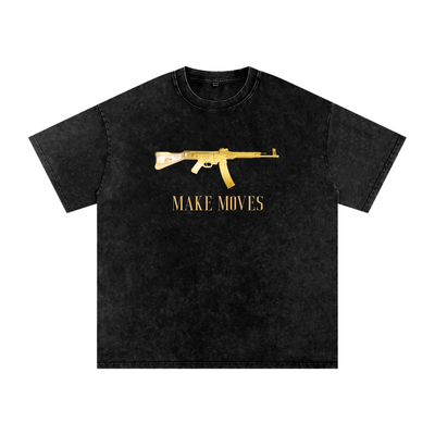 Make Moves 47 Snow Washed Oversized Cotton T-Shirt
