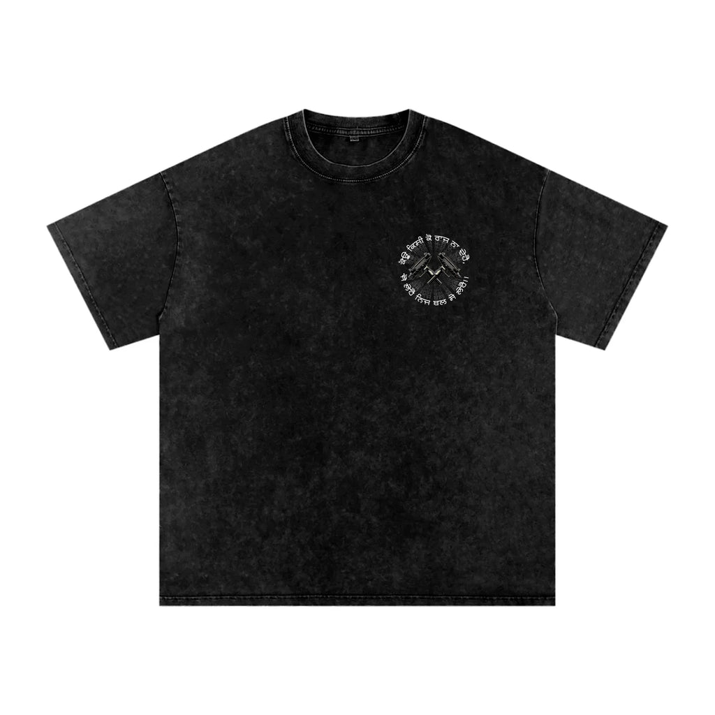 T-shirt oversize délavé FORCE OF WILL