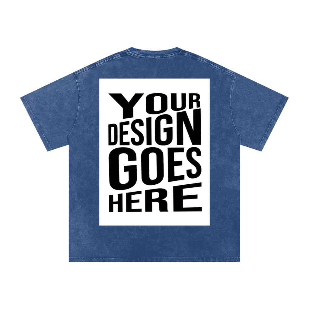 CUSTOM ORDER X RisenRetro Snow Washed Oversized Cotton T-Shirt