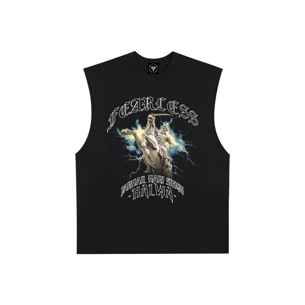 Fearless Hari Singh Nalwa | RisenRetro | Raw Edge Cotton Tank Top
