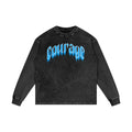 Courage Over Comfort X Risen Retro Acid Wash Oversize Long Sleeve T-Shirt