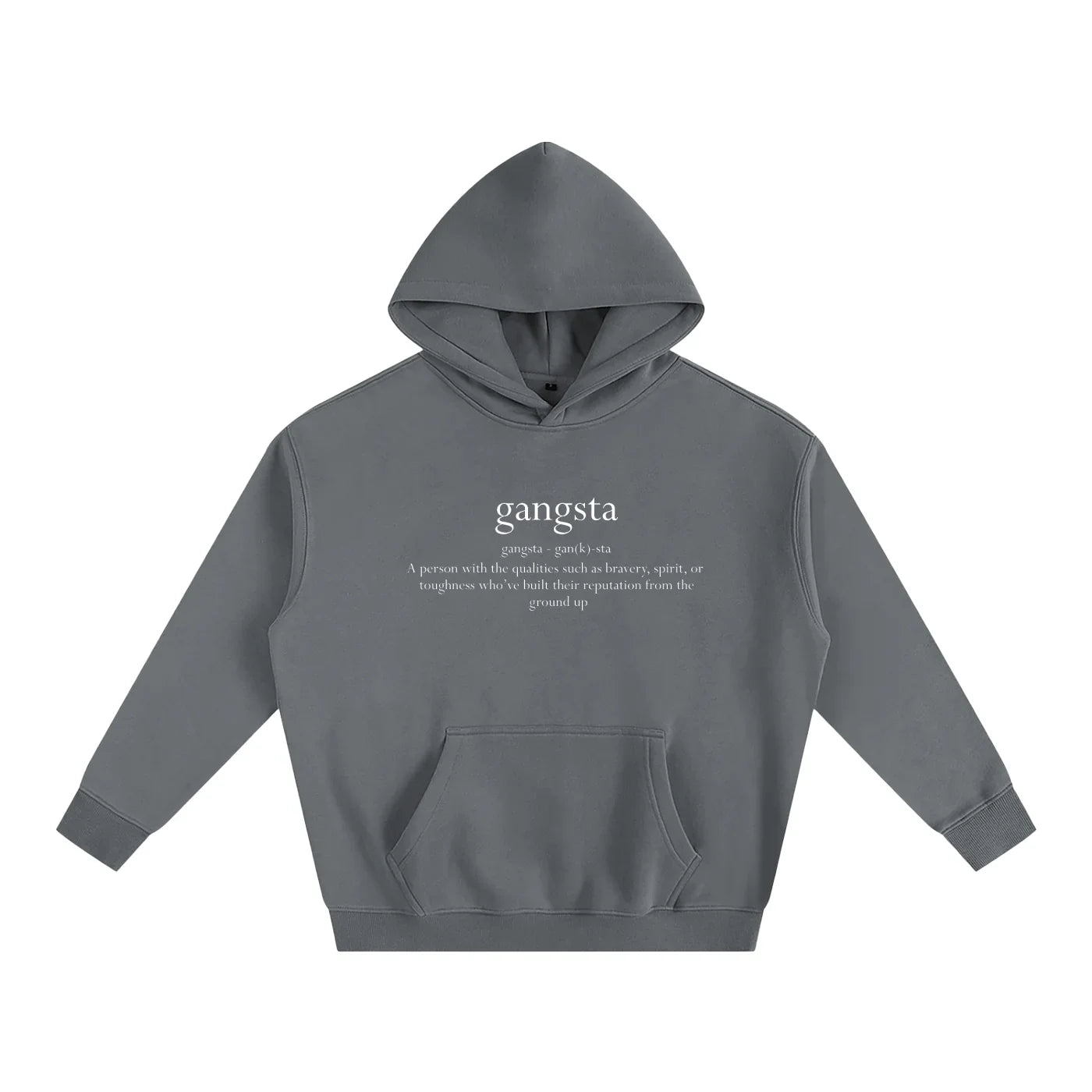 Gangsta Oversize Fleeced Hoodie